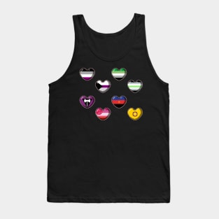 Pride Flags Heart Pixel Art Pack 2 Tank Top